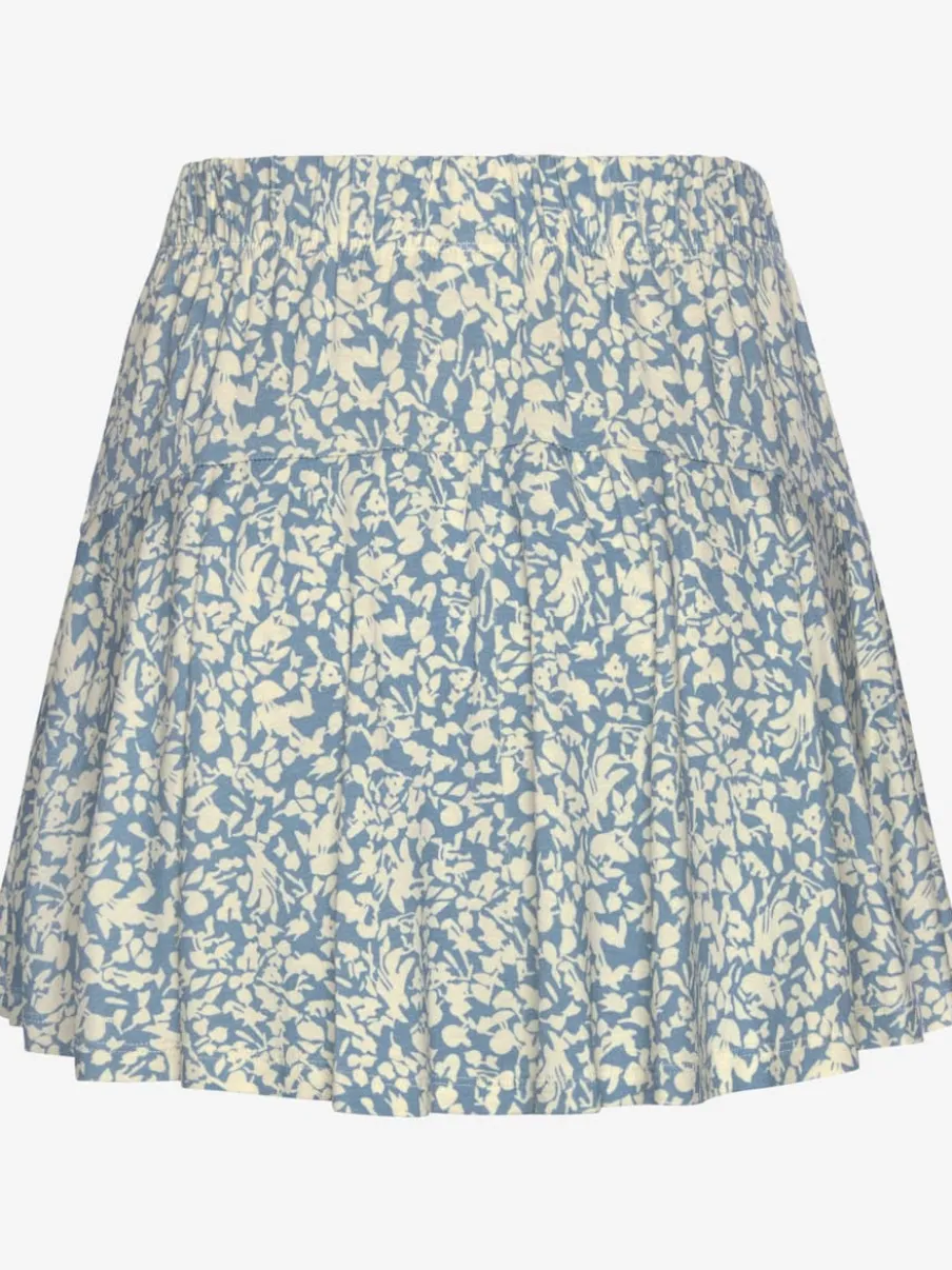 Jupe-culotte imprimée florale avec short intégré confortable