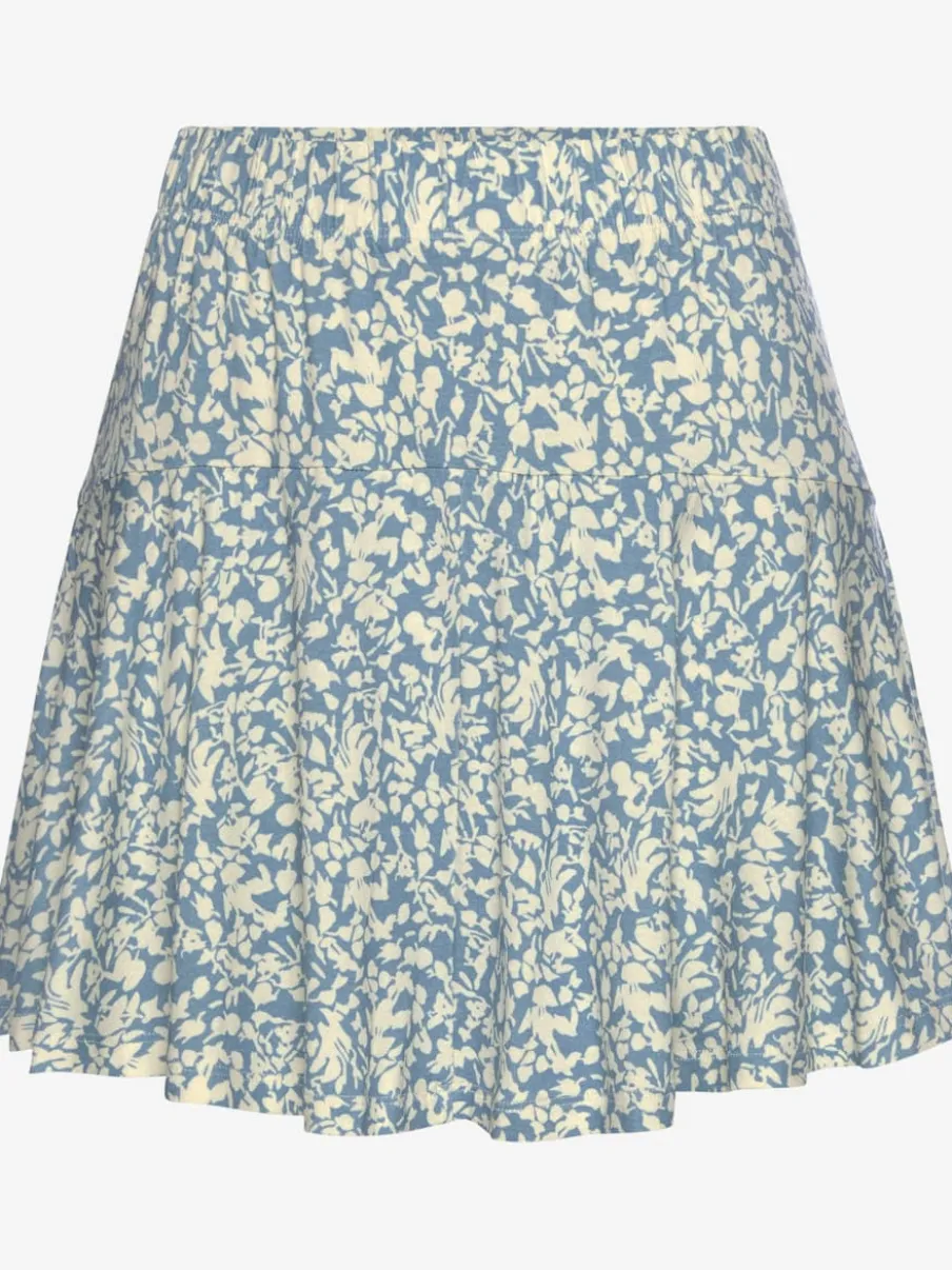Jupe-culotte imprimée florale avec short intégré confortable