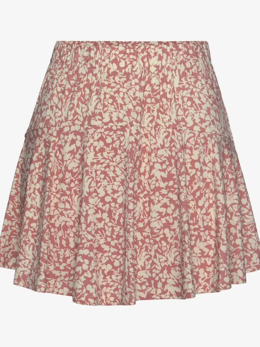 Jupe-culotte imprimée florale avec short intégré confortable