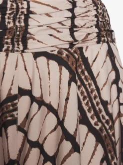 Jupe-culotte à jambes extra-larges avec imprimé graphique et matière fluide