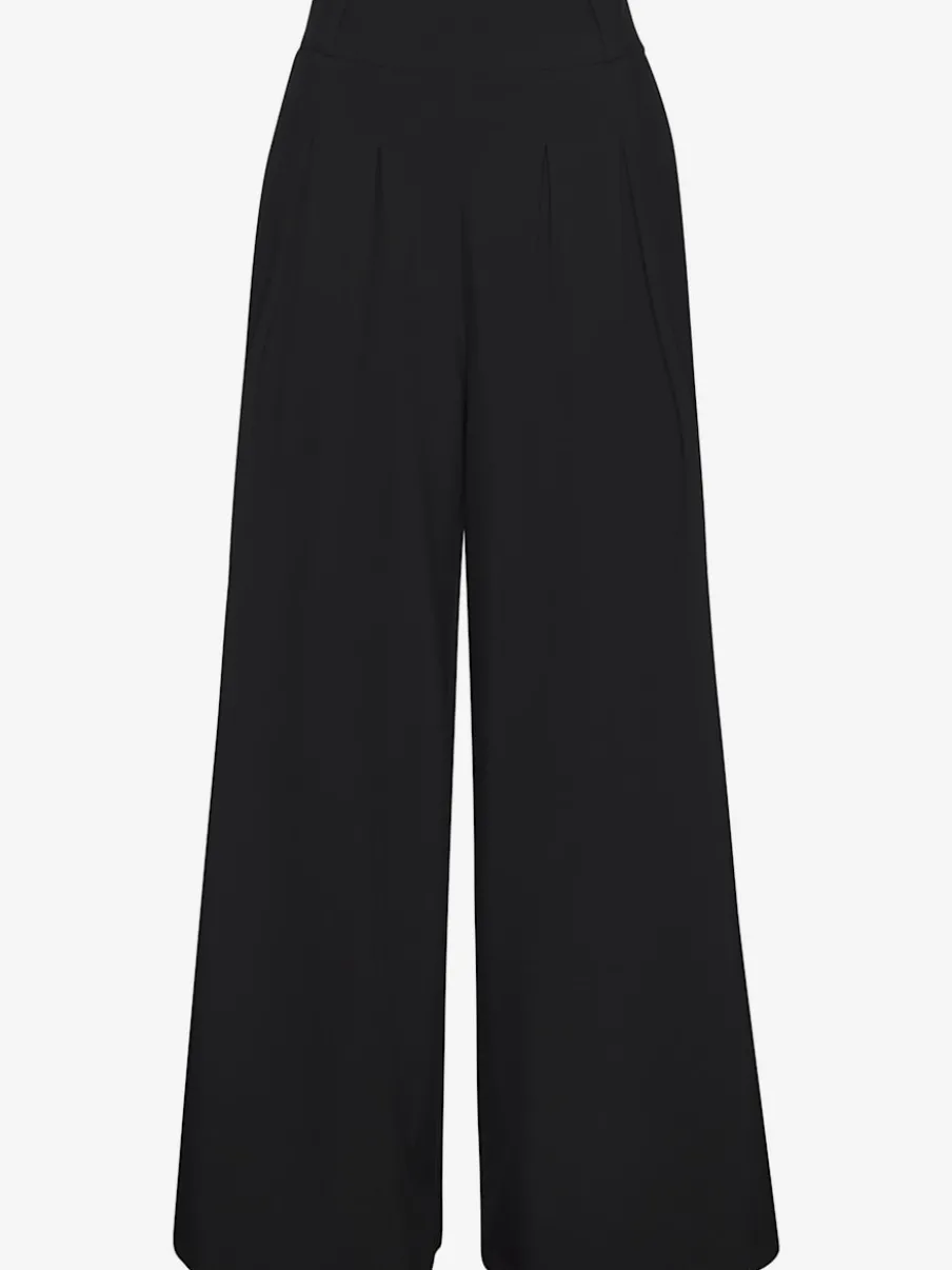 Jupe-culotte pantalon avec élastique et plis creux extra-larges
