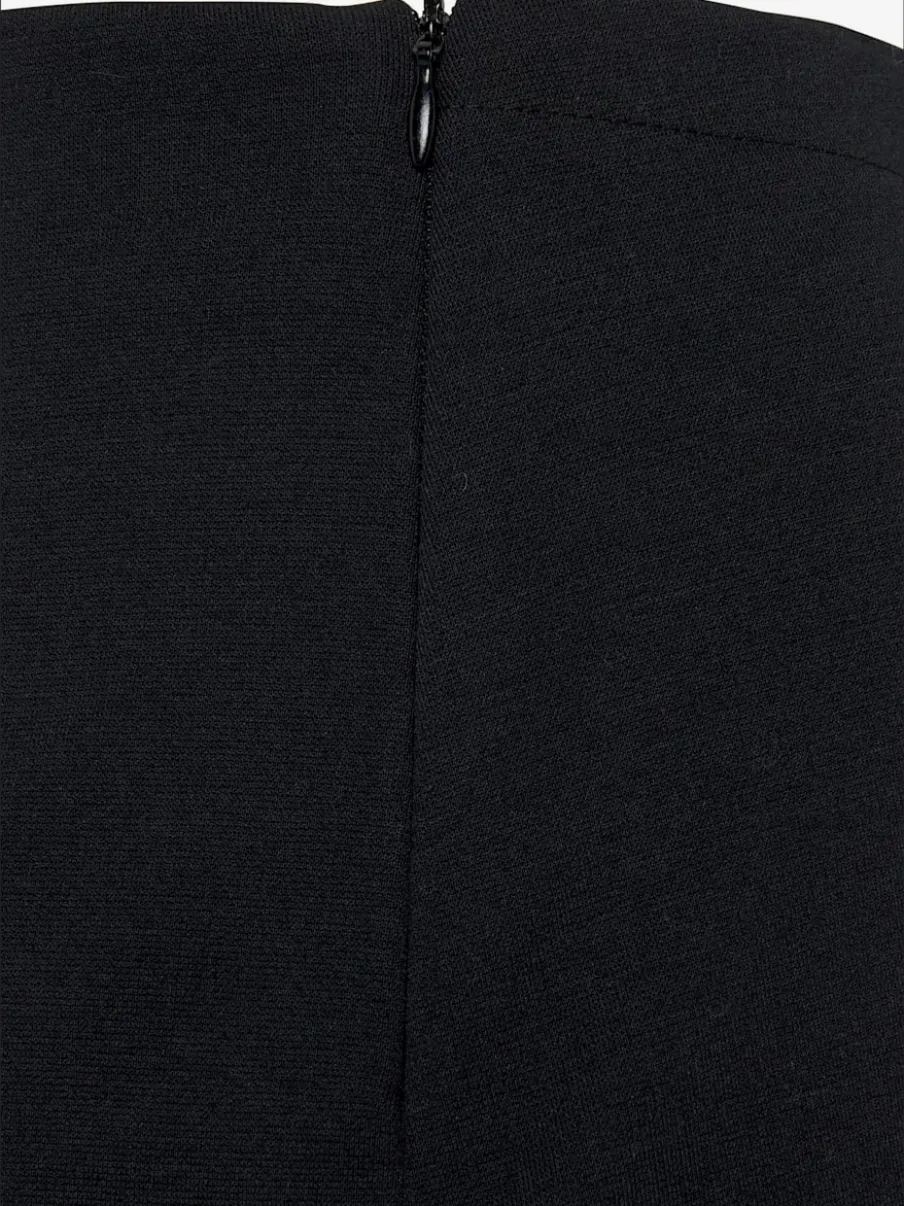 Jupe-culotte style skort avec effet cache-cœur décoratif