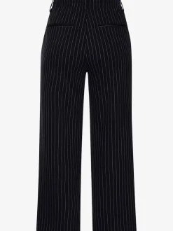 Jupe-culotte 7/8 taille haute à jambes droites et motifs graphiques