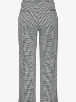 Jupe-culotte 7/8 taille haute à jambes droites et motifs graphiques