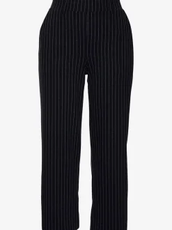 Jupe-culotte 7/8 taille haute à jambes droites et motifs graphiques