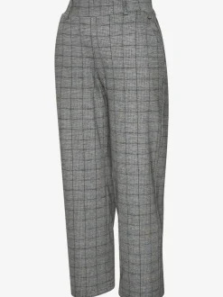 Jupe-culotte 7/8 taille haute à jambes droites et motifs graphiques