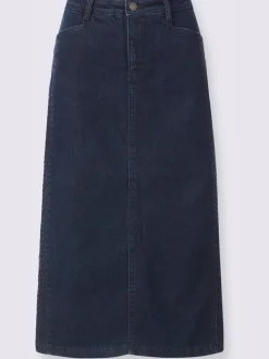 Jupe en jean avec ceinture fermeture et dentelle
