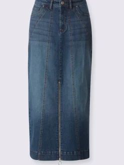 Jupe en jean délavé tendance