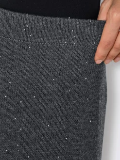 Jupe en tricot avec laine et cachemire