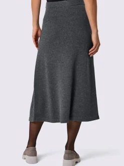 Jupe en tricot avec laine et cachemire