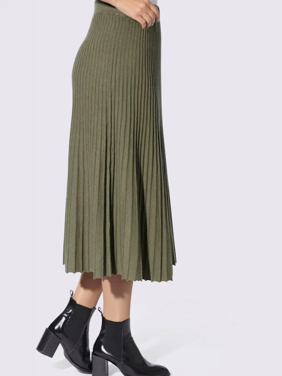 Jupe en tricot ceinture élastique confortable