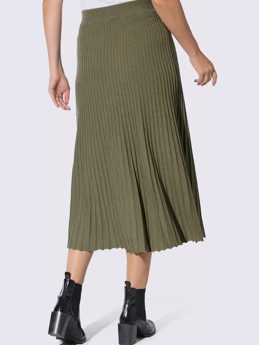 Jupe en tricot ceinture élastique confortable