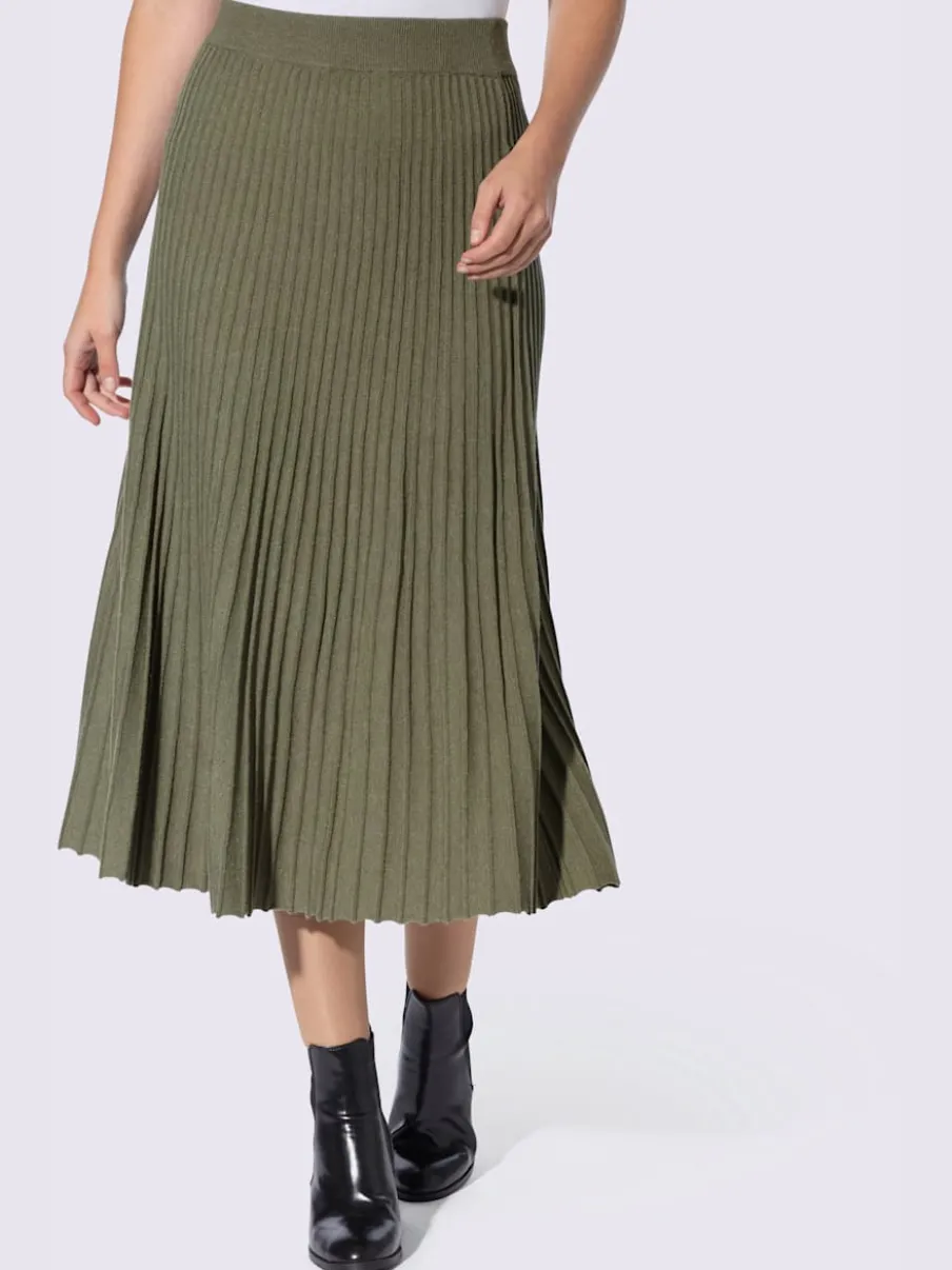 Jupe en tricot ceinture élastique confortable
