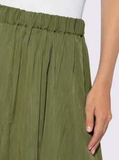 Jupe froissée en lyocell avec ceinture élastique confortable