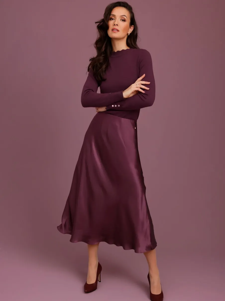 Jupe mélange de soie et viscose de qualité
