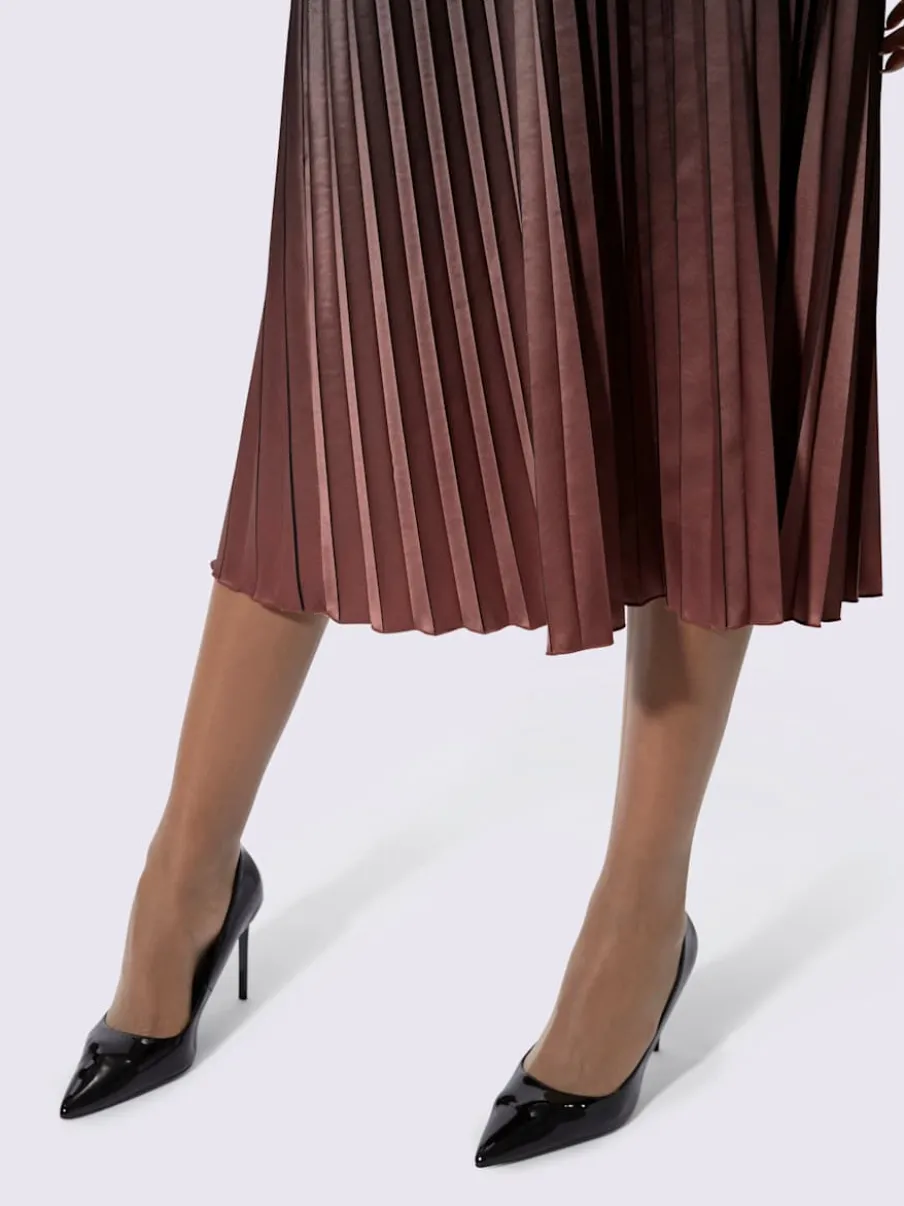 Jupe plissée qualité tissée