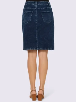 Jupes en jean avec poches et glissière pratique