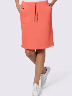 Jupe sweat avec ceinture élastique et poches pratiques