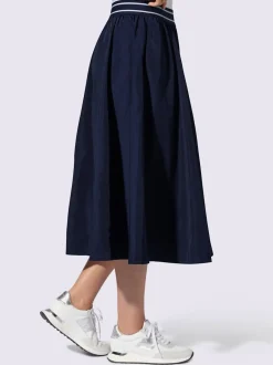 Jupe évasée avec ceinture élastique et poches pratiques