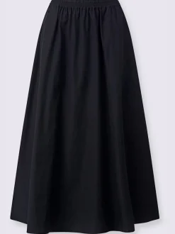 Jupe évasée avec ceinture élastique et poches cousues
