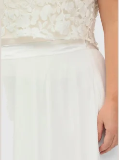 Jupe évasée ceinture gainante élastique