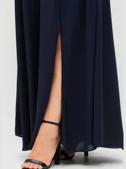 Jupe évasée ceinture gainante élastique