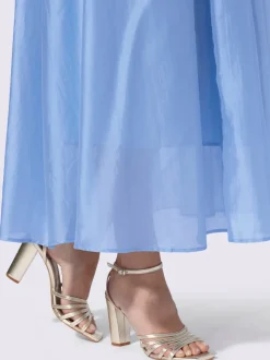 Jupe évasée légère avec ceinture élastique et poches