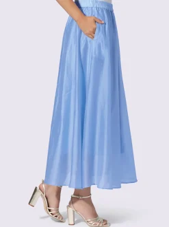 Jupe évasée légère avec ceinture élastique et poches