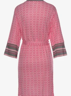 Kimono court avec motif ethnique