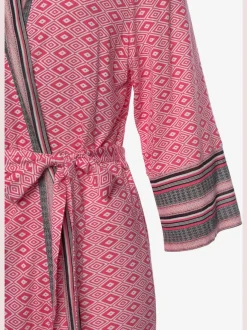Kimono court avec motif ethnique