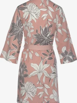 Kimono court à imprimé floral