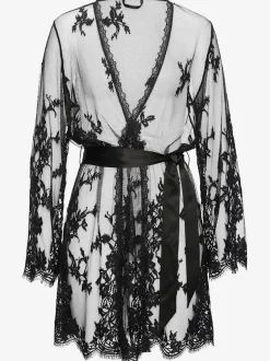 Kimono séduisant légèrement transparent