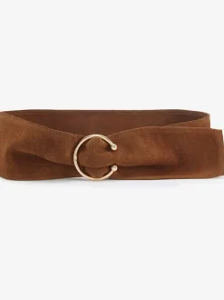 Large ceinture en cuir velours doux de qualité