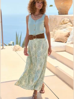Large ceinture en cuir velours doux de qualité