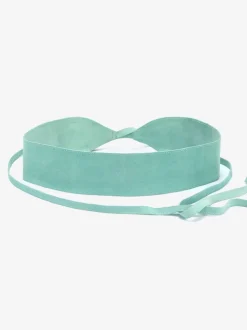 Large ceinture en cuir velours doux de qualité. coupe personnalisée grâce au laçage, idéale pour cintrer la taille