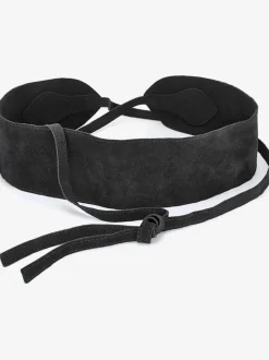 Large ceinture en cuir velours doux de qualité. coupe personnalisée grâce au laçage, idéale pour cintrer la taille
