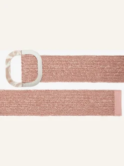 Large ceinture élastique avec boucle décorative et détails argentés