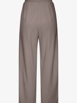 Large pantalon en tissu avec détail décoratif à la ceinture