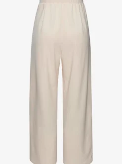 Large pantalon en tissu avec détail décoratif à la ceinture