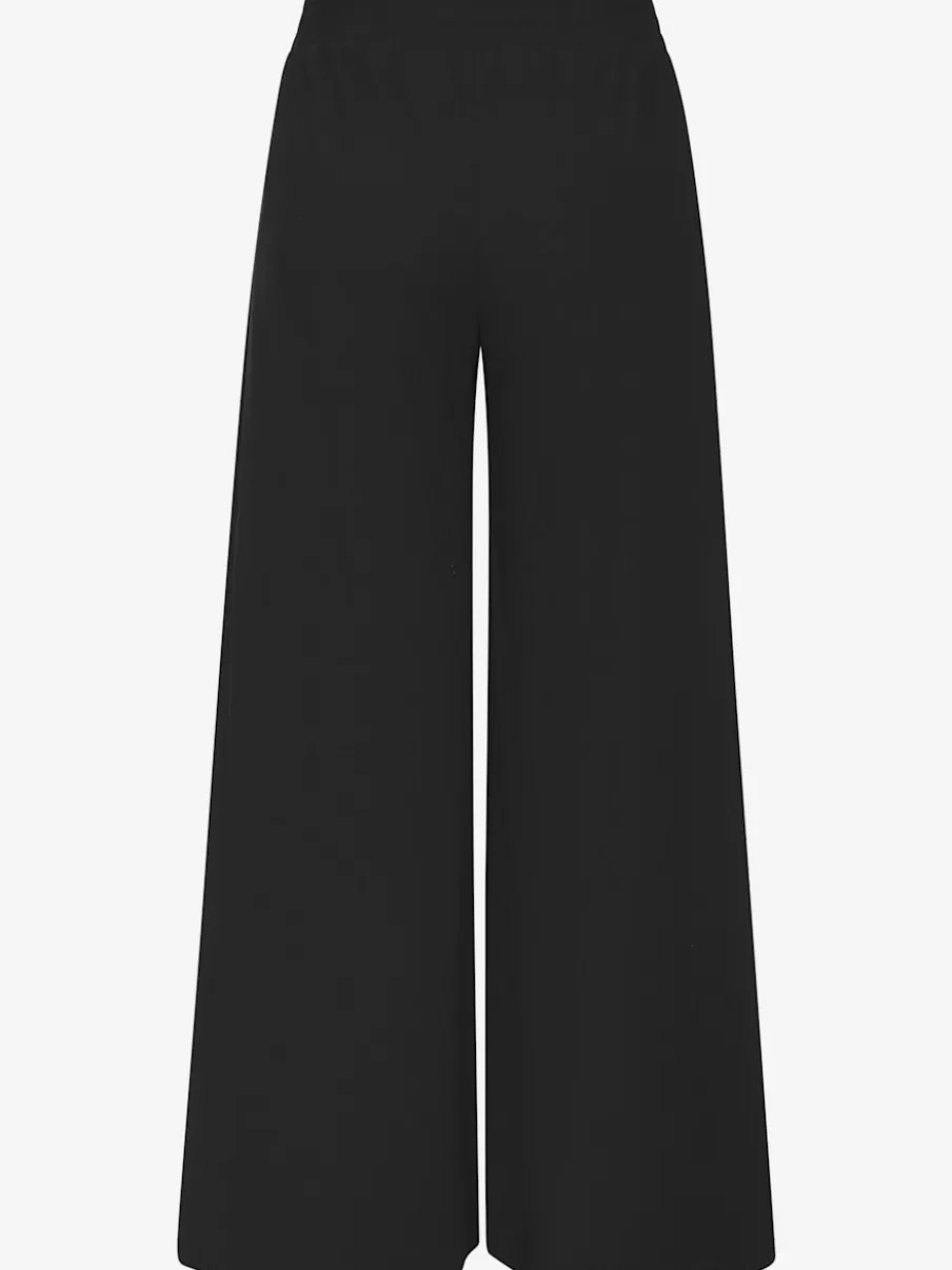 Large sarouel doux avec ceinture élastique fluide et chevauchants