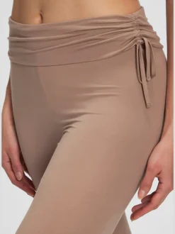 Legging avec jambes évasées doux et fluide à la taille