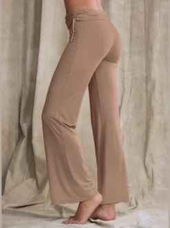 Legging avec jambes évasées doux et fluide à la taille