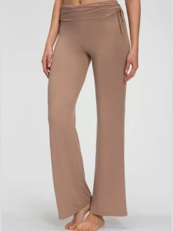 Legging avec jambes évasées doux et fluide à la taille