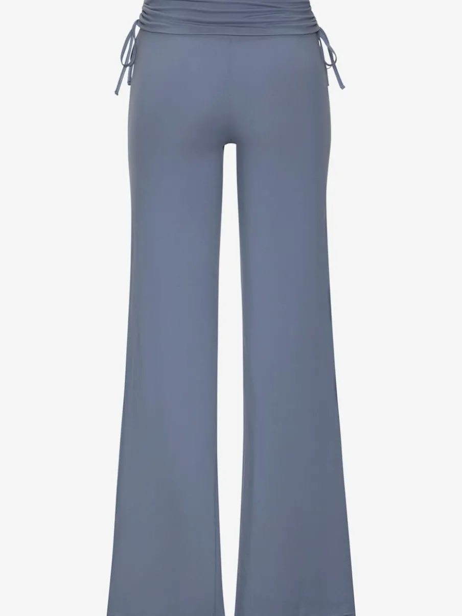 Legging avec jambes évasées et ceinture à revers
