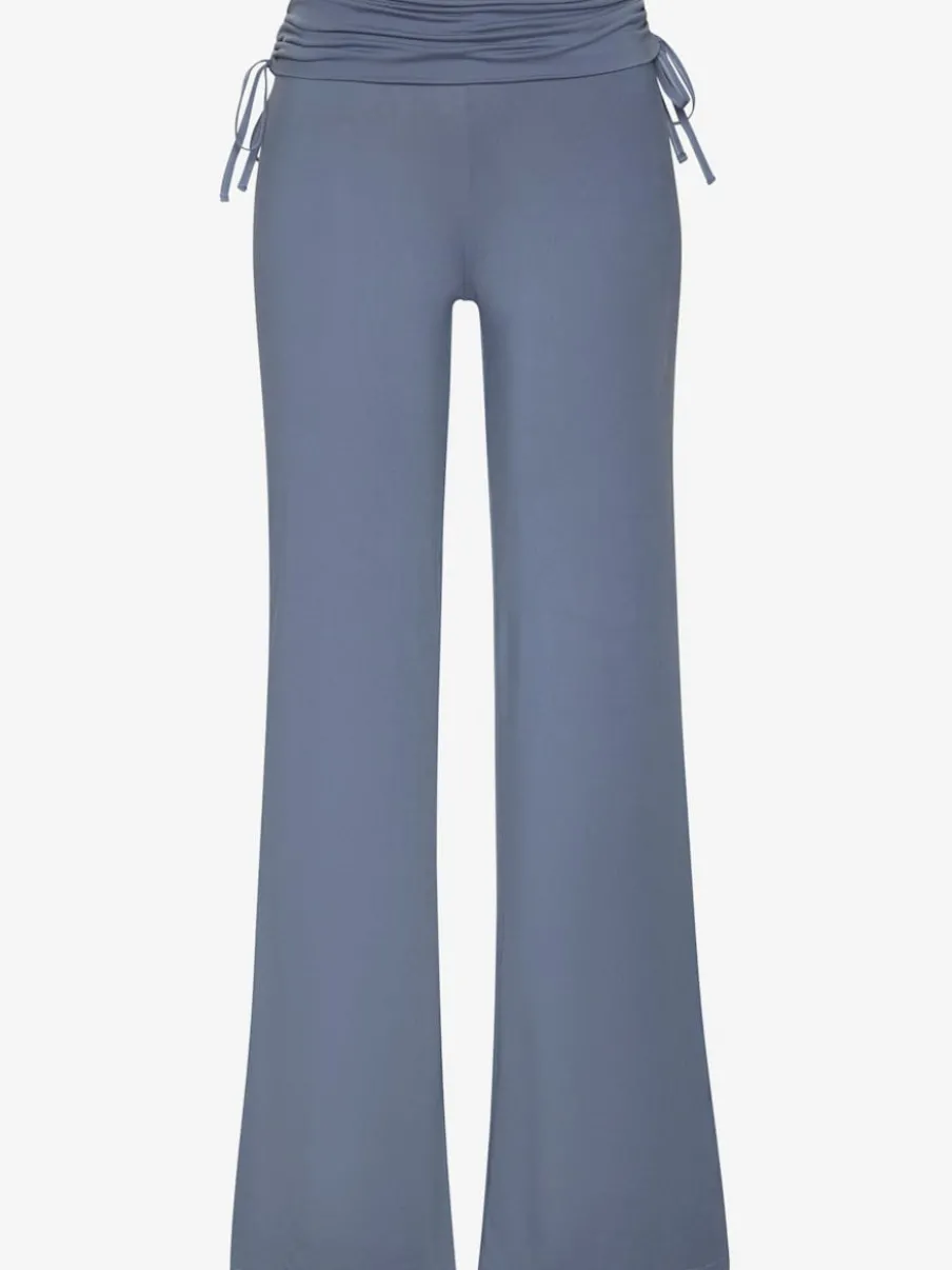 Legging avec jambes évasées et ceinture à revers