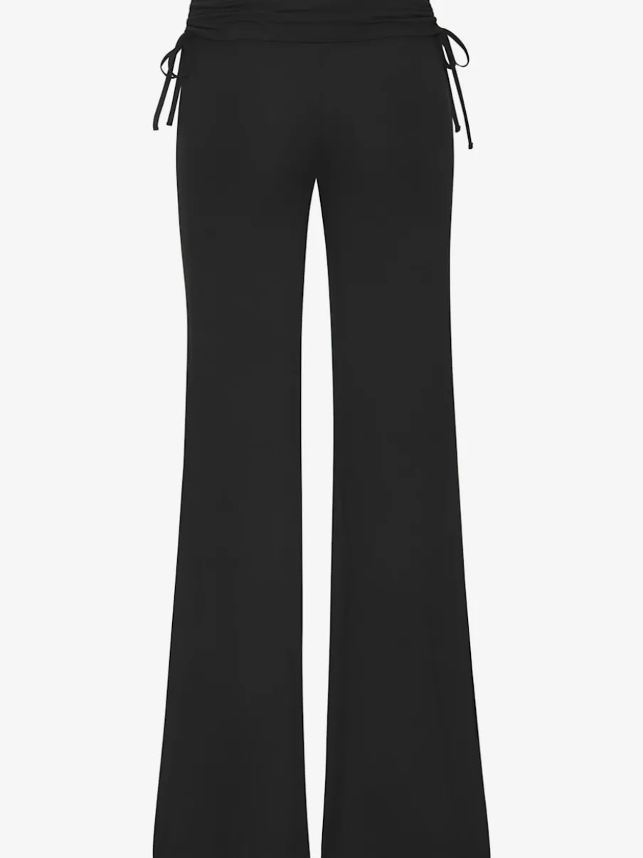 Legging avec jambes évasées et ceinture à revers
