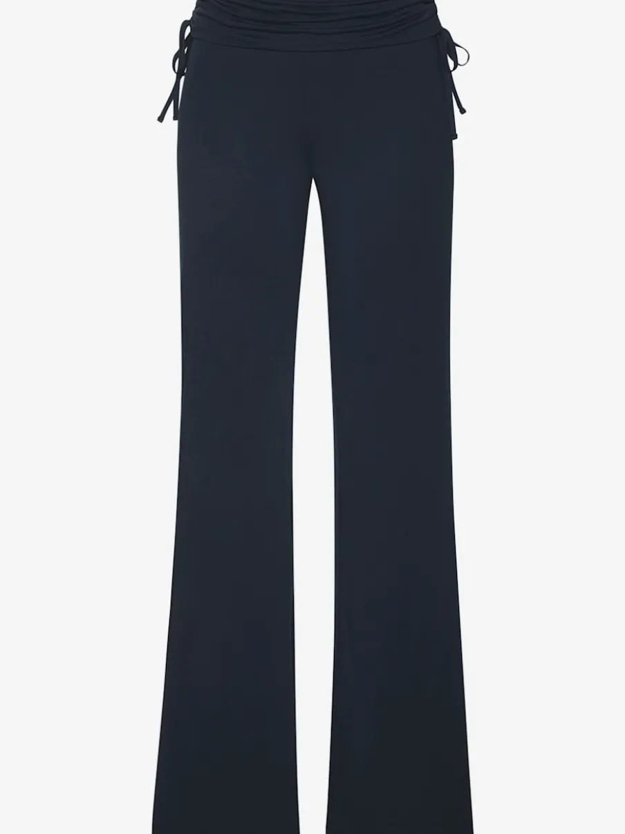 Legging avec jambes évasées et ceinture à revers