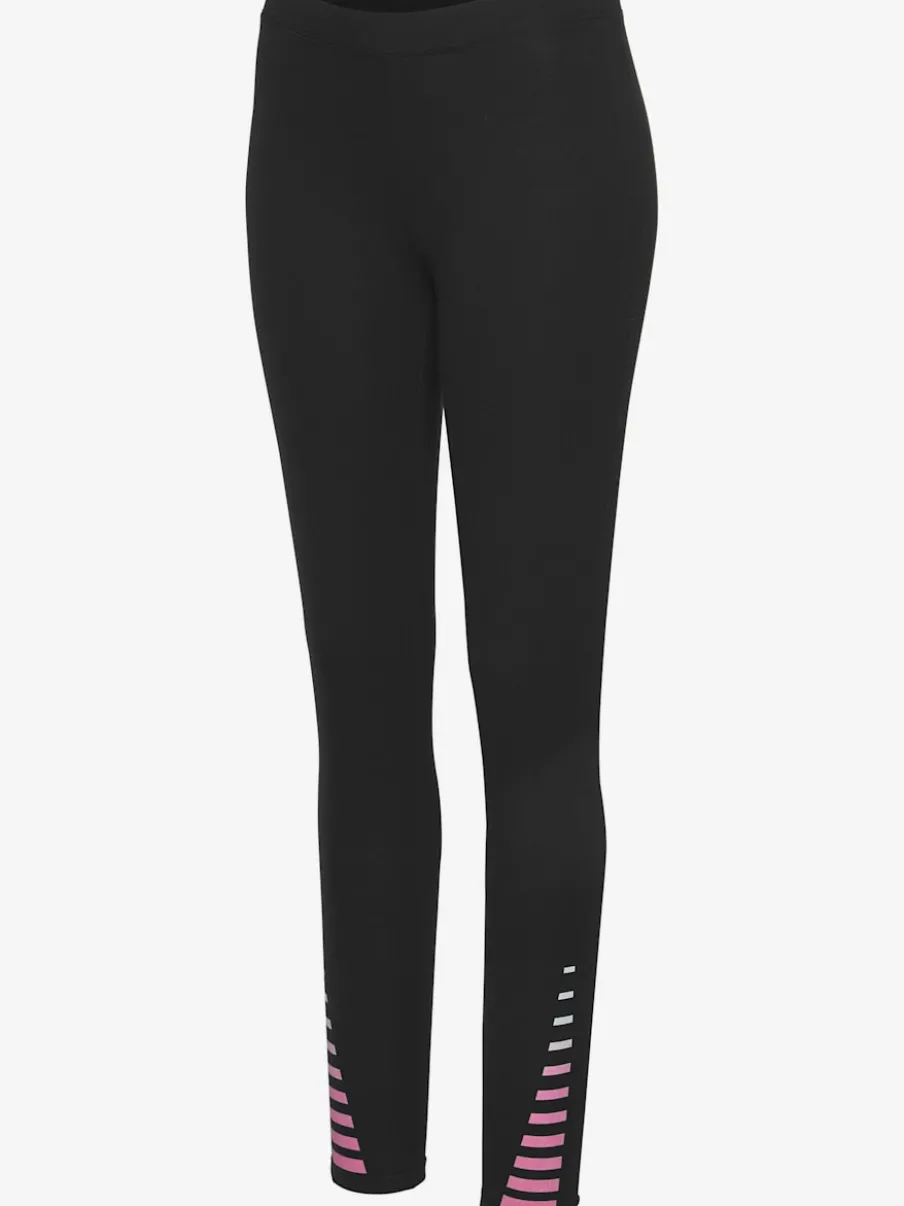 Legging à ceinture élastique avec imprimé latéral et matière douce