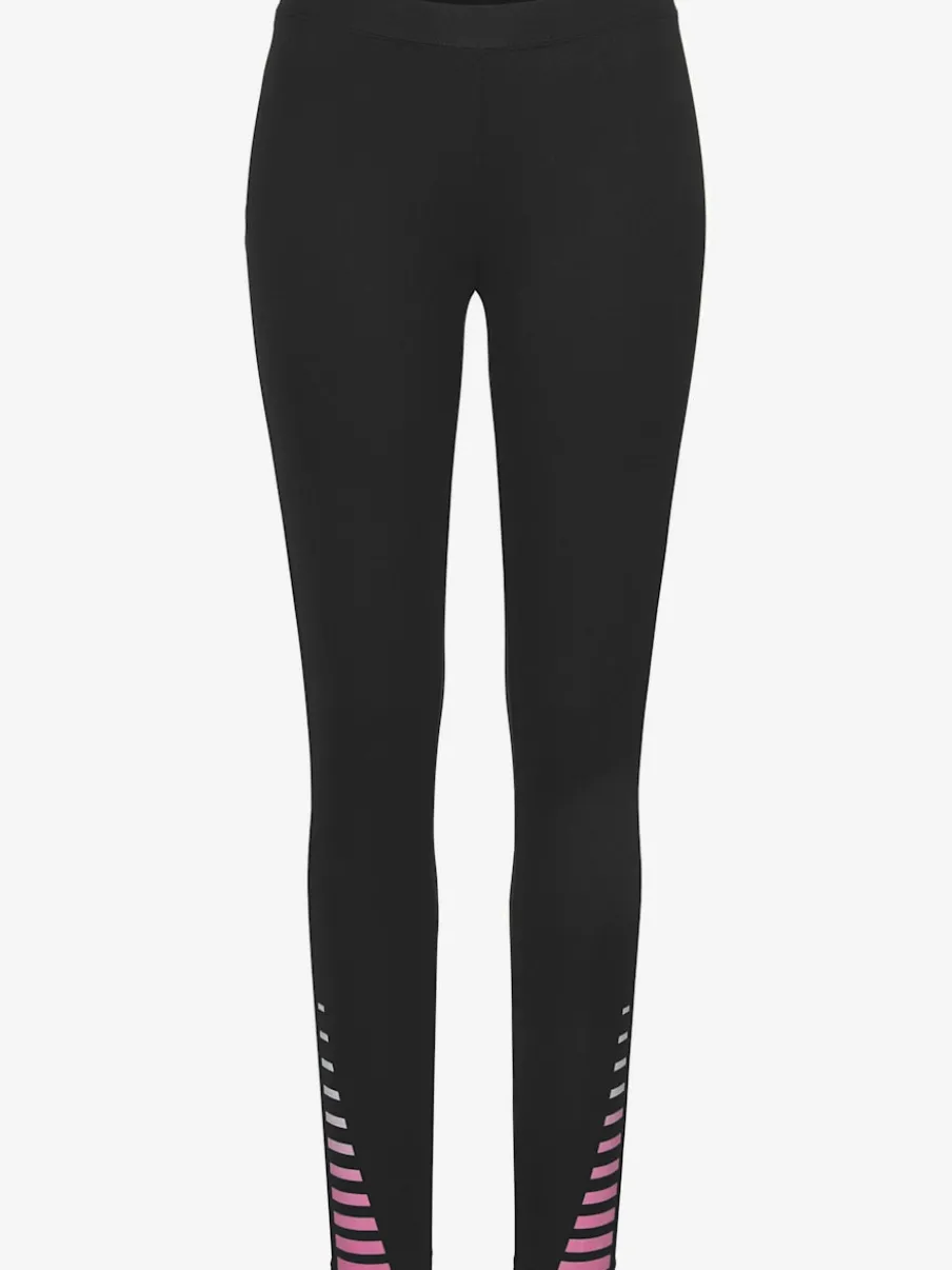 Legging à ceinture élastique avec imprimé latéral et matière douce