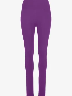 Legging confortable avec large bord-côte en coton et élasthanne